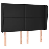 NNEVL Box Spring Bed with Mattress Black 137x190 cm Double Faux Leather