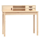 NNEVL Desk 110x50x93 cm Solid Wood Pine