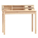 NNEVL Desk 110x50x93 cm Solid Wood Pine