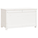 NNEVL Storage Box White 80x40x45.5 cm Solid Wood Pine