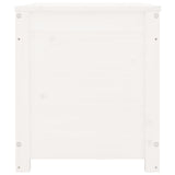 NNEVL Storage Box White 80x40x45.5 cm Solid Wood Pine
