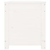 NNEVL Storage Box White 80x40x45.5 cm Solid Wood Pine