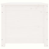 NNEVL Storage Box White 110x50x45.5 cm Solid Wood Pine