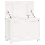 NNEVL Storage Box White 60x32x45.5 cm Solid Wood Pine