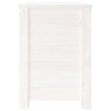 NNEVL Storage Box White 60x32x45.5 cm Solid Wood Pine