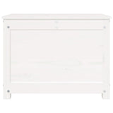 NNEVL Storage Box White 60x32x45.5 cm Solid Wood Pine