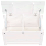 NNEVL Storage Box White 60x32x45.5 cm Solid Wood Pine