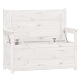 NNEVL Bench White 112.5x51.5x96.5 cm Solid Wood Pine