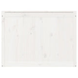 NNEVL Laundry Box White 88.5x44x66 cm Solid Wood Pine