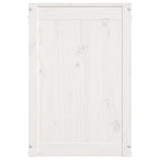 NNEVL Laundry Box White 88.5x44x66 cm Solid Wood Pine