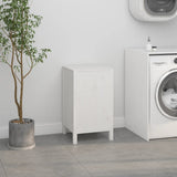 NNEVL Laundry Box White 44x44x76 cm Solid Wood Pine