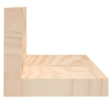 NNEVL Wall Shelves 2 pcs 110x11x9 cm Solid Wood Pine