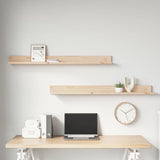 NNEVL Wall Shelves 2 pcs 110x11x9 cm Solid Wood Pine