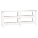 NNEVL Work Bench White 181x50x80 cm Solid Wood Pine