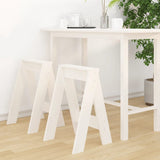 NNEVL Stools 2 pcs White 40x40x60 cm Solid Wood Pine