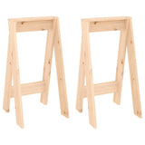NNEVL Stools 2 pcs 40x40x75 cm Solid Wood Pine
