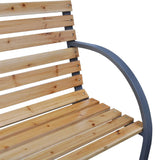 NNEVL Garden Bench 112 cm Solid Wood Fir
