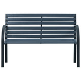 NNEVL Garden Bench Grey 112 cm Solid Wood Fir