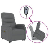 NNEVL Stand up Massage Chair Grey Faux Leather