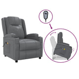 NNEVL Stand up Massage Reclining Chair Anthracite Faux Leather