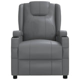 NNEVL Stand up Massage Reclining Chair Anthracite Faux Leather