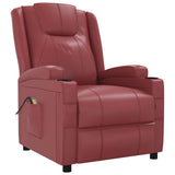 NNEVL Stand up Massage Chair Wine Red Faux Leather