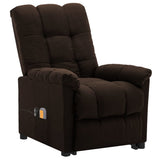 NNEVL Stand up Massage Recliner Chair Dark Brown Fabric