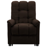 NNEVL Stand up Massage Recliner Chair Dark Brown Fabric