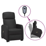 NNEVL Stand up Massage Reclining Chair Black Faux Leather