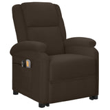 NNEVL Electric Stand Up Massage Chair Brown Faux Leather