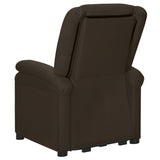 NNEVL Electric Stand Up Massage Chair Brown Faux Leather