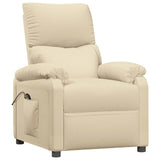 NNEVL Stand Up Recliner Chair Cream Fabric