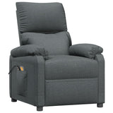 NNEVL Stand Up Massage Recliner Chair Dark Grey Fabric