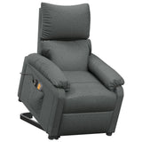 NNEVL Stand Up Massage Recliner Chair Dark Grey Fabric