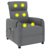 NNEVL Stand up Massage Chair Grey Faux Leather