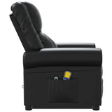 NNEVL Stand up Massage Chair Shiny Black Faux Leather