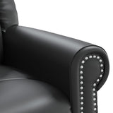 NNEVL Stand up Massage Chair Shiny Black Faux Leather