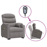 NNEVL Electric Stand up Massage Chair Light Grey Fabric
