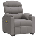 NNEVL Electric Stand up Massage Chair Light Grey Fabric