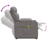 NNEVL Electric Stand up Massage Chair Light Grey Fabric