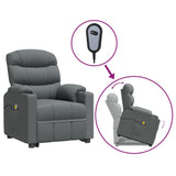 NNEVL Electric Stand up Massage Chair Dark Grey Fabric