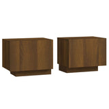 NNEVL Bedside Cabinet Brown Oak 100x35x40 cm Engineered Wood