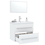 NNEVL 3 Piece Bathroom Furniture Set White