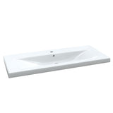 NNEVL 3 Piece Bathroom Furniture Set High Gloss White