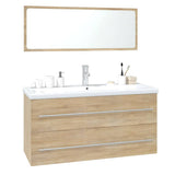NNEVL Bathroom Furniture Set Sonoma Oak Engineered Wood