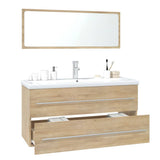 NNEVL Bathroom Furniture Set Sonoma Oak Engineered Wood