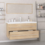 NNEVL Bathroom Furniture Set Sonoma Oak Engineered Wood
