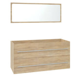 NNEVL Bathroom Furniture Set Sonoma Oak Engineered Wood