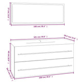 NNEVL Bathroom Furniture Set Sonoma Oak Engineered Wood