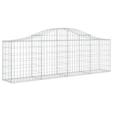 NNEVL Arched Gabion Basket 200x30x60/80 cm Galvanised Iron